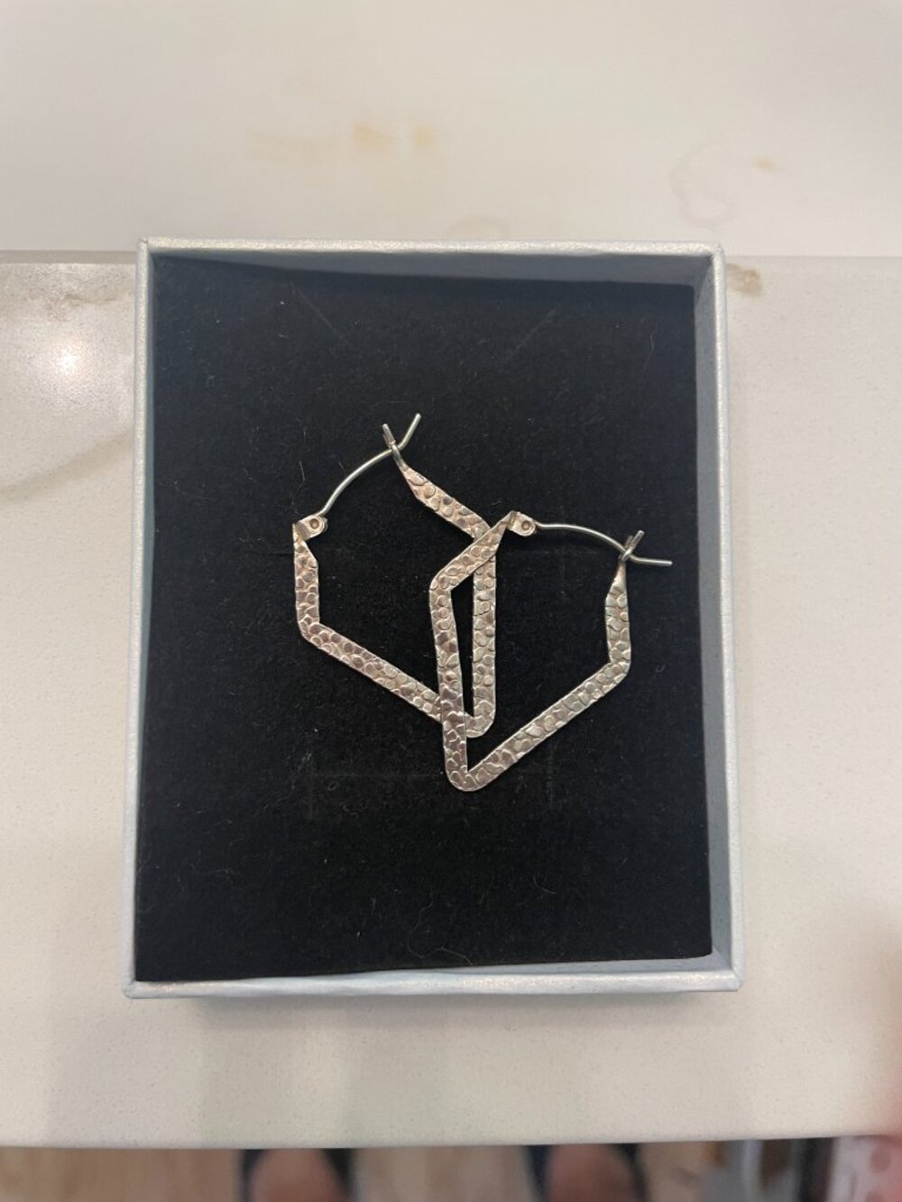 Hammered Sterling Silver Earrings